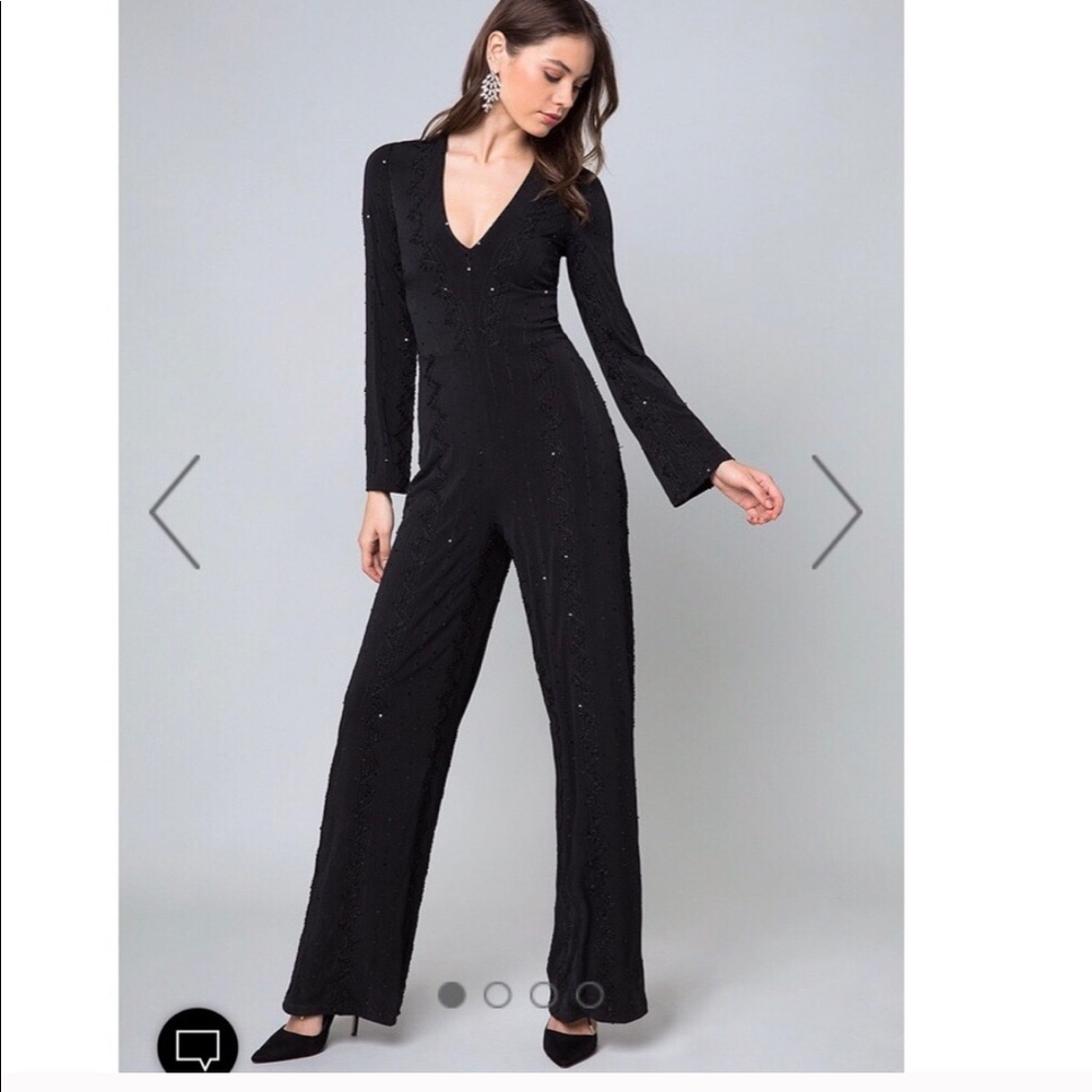 Black jeweled jumpsuit